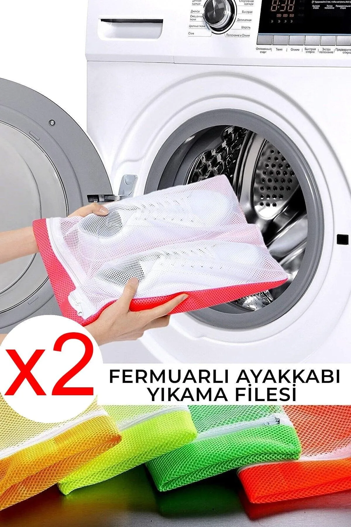 2 Zippered Shoe Washing Nets