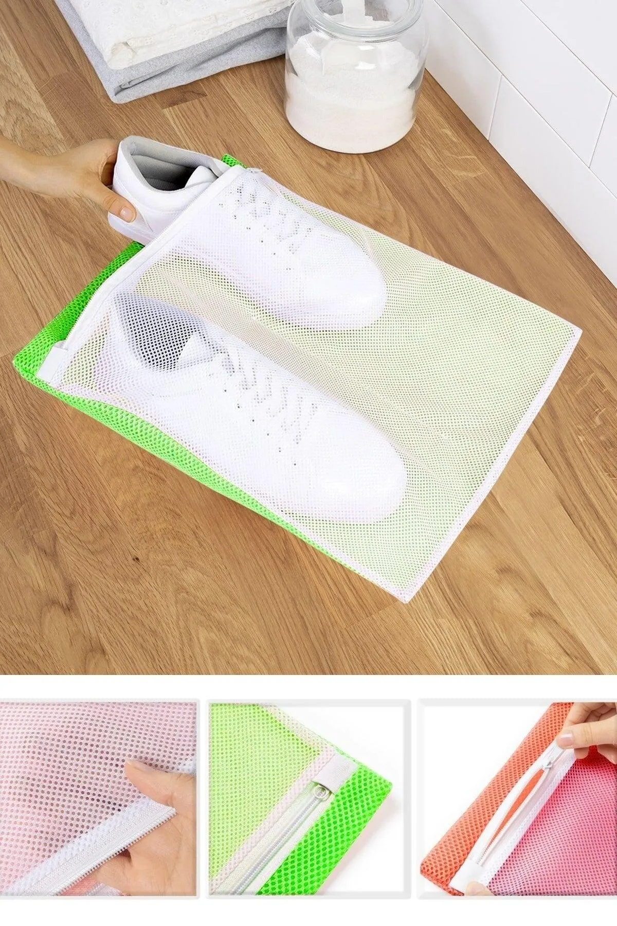 2 Zippered Shoe Washing Nets