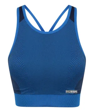 351TL seamless panelled crop top
