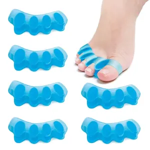 6 Pcs Gel Toe Separators Toe Spacers for Feet, Bunion Corrector for Women & Men, Hammer Toe Straightener, for Overlapping Toes, Claw Toes