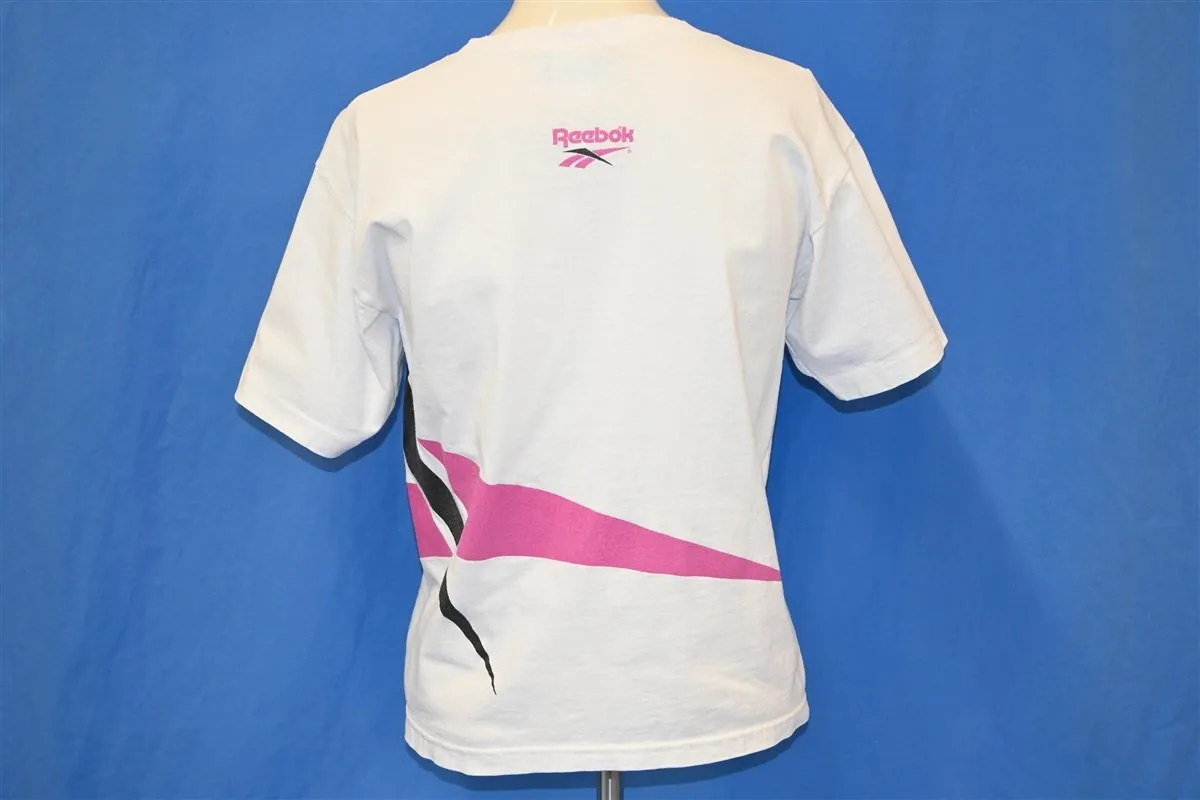 90s Reebok Logo Wraparound White Promo t-shirt Small