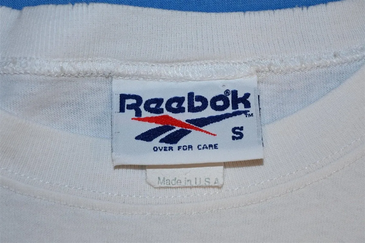 90s Reebok Logo Wraparound White Promo t-shirt Small