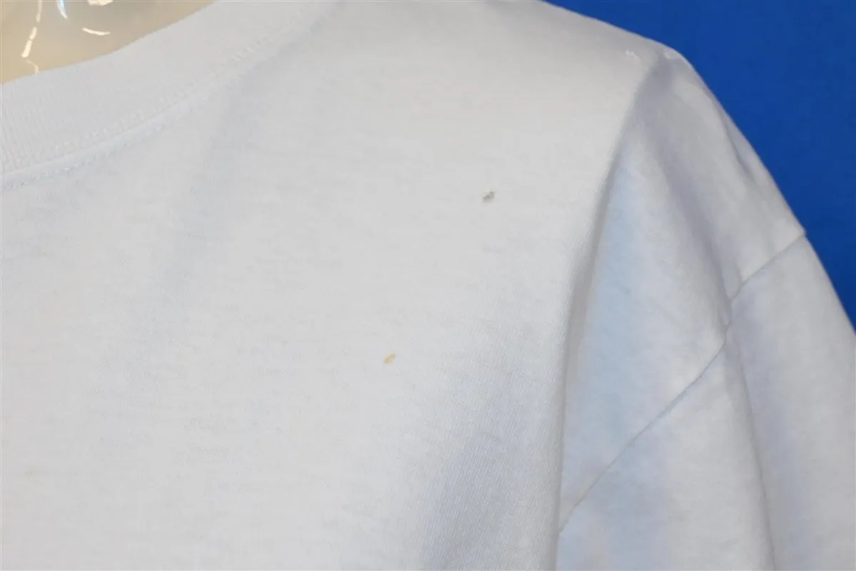 90s Reebok Logo Wraparound White Promo t-shirt Small