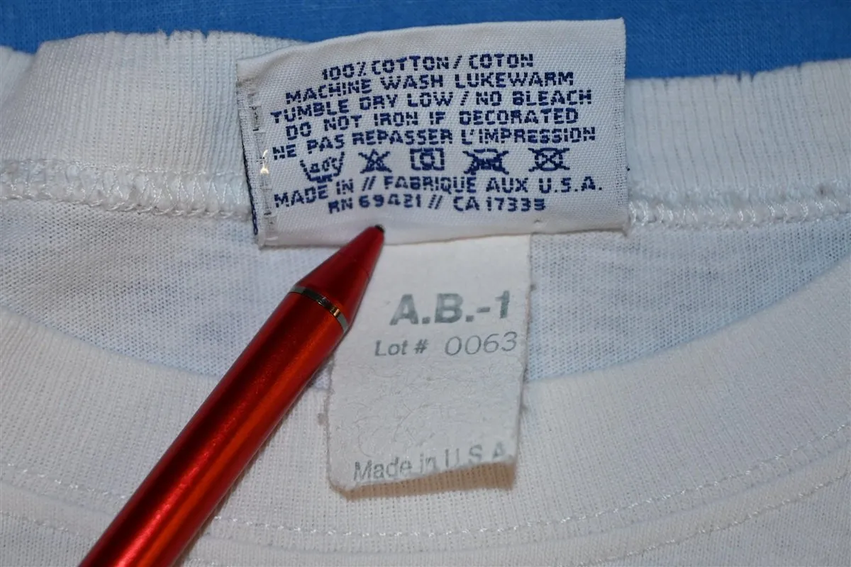 90s Reebok Logo Wraparound White Promo t-shirt Small