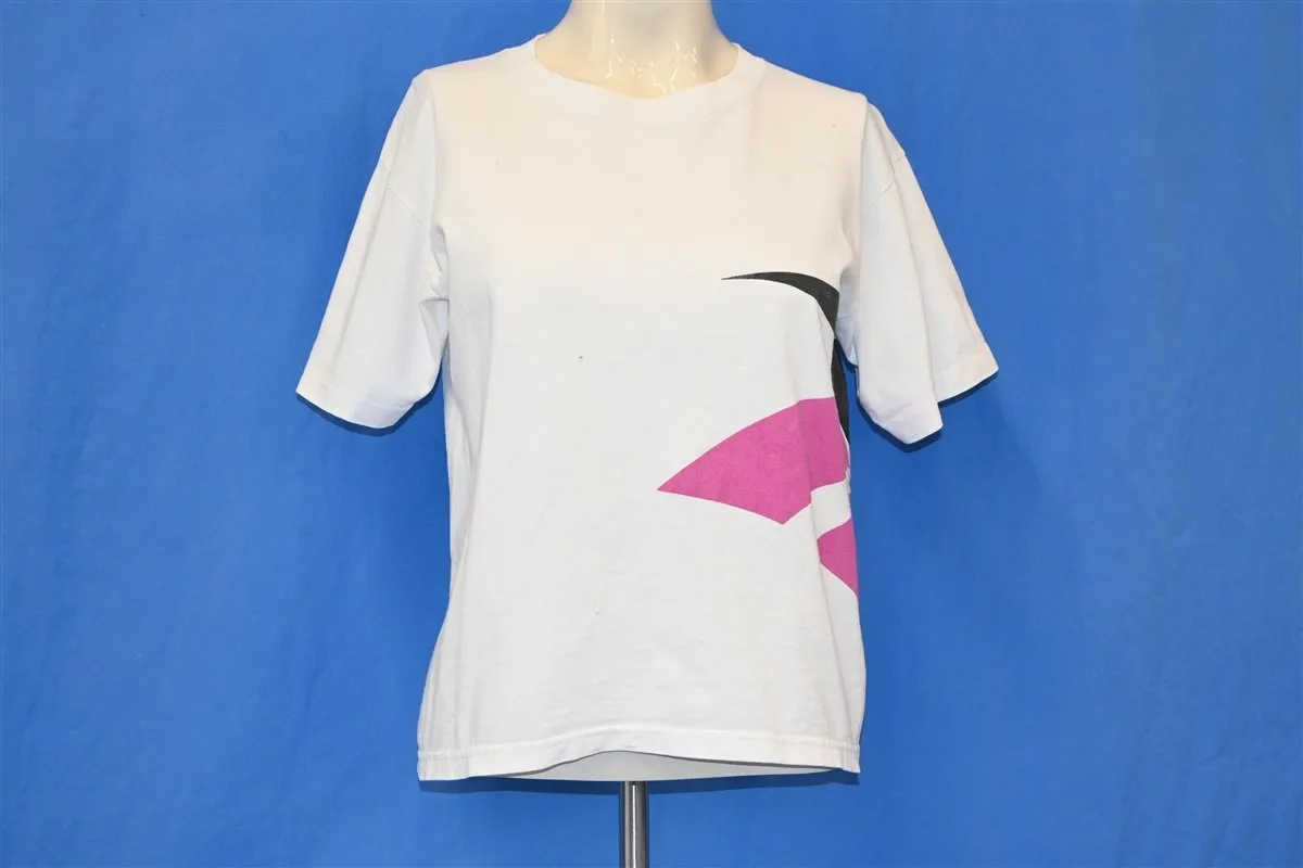 90s Reebok Logo Wraparound White Promo t-shirt Small