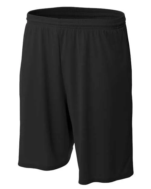 A4 Men's 9" Moisture Management Shorts with Side Pockets