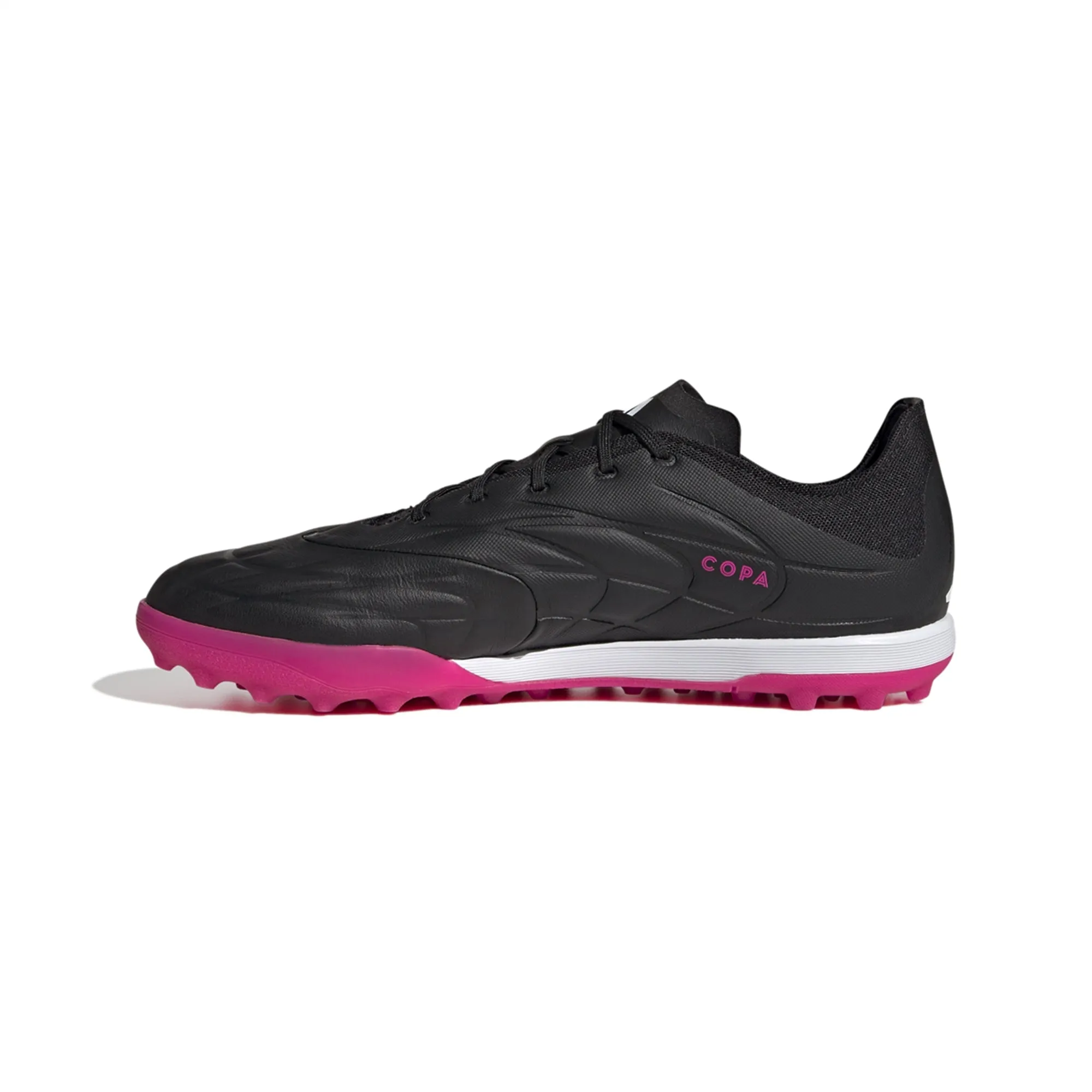adidas Copa Pure.1 TF Turf Soccer Shoes - Black/Metalic/Pink
