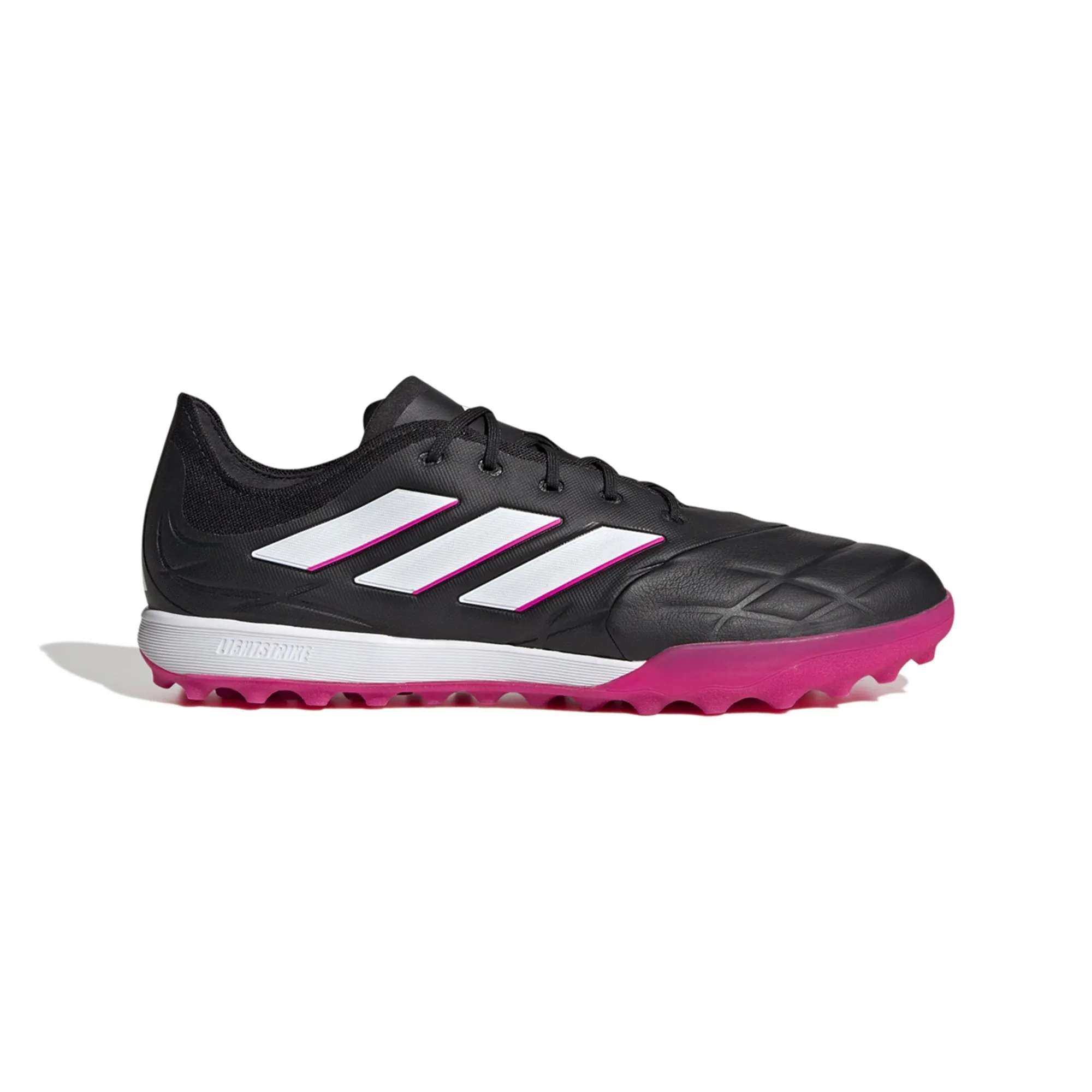 adidas Copa Pure.1 TF Turf Soccer Shoes - Black/Metalic/Pink