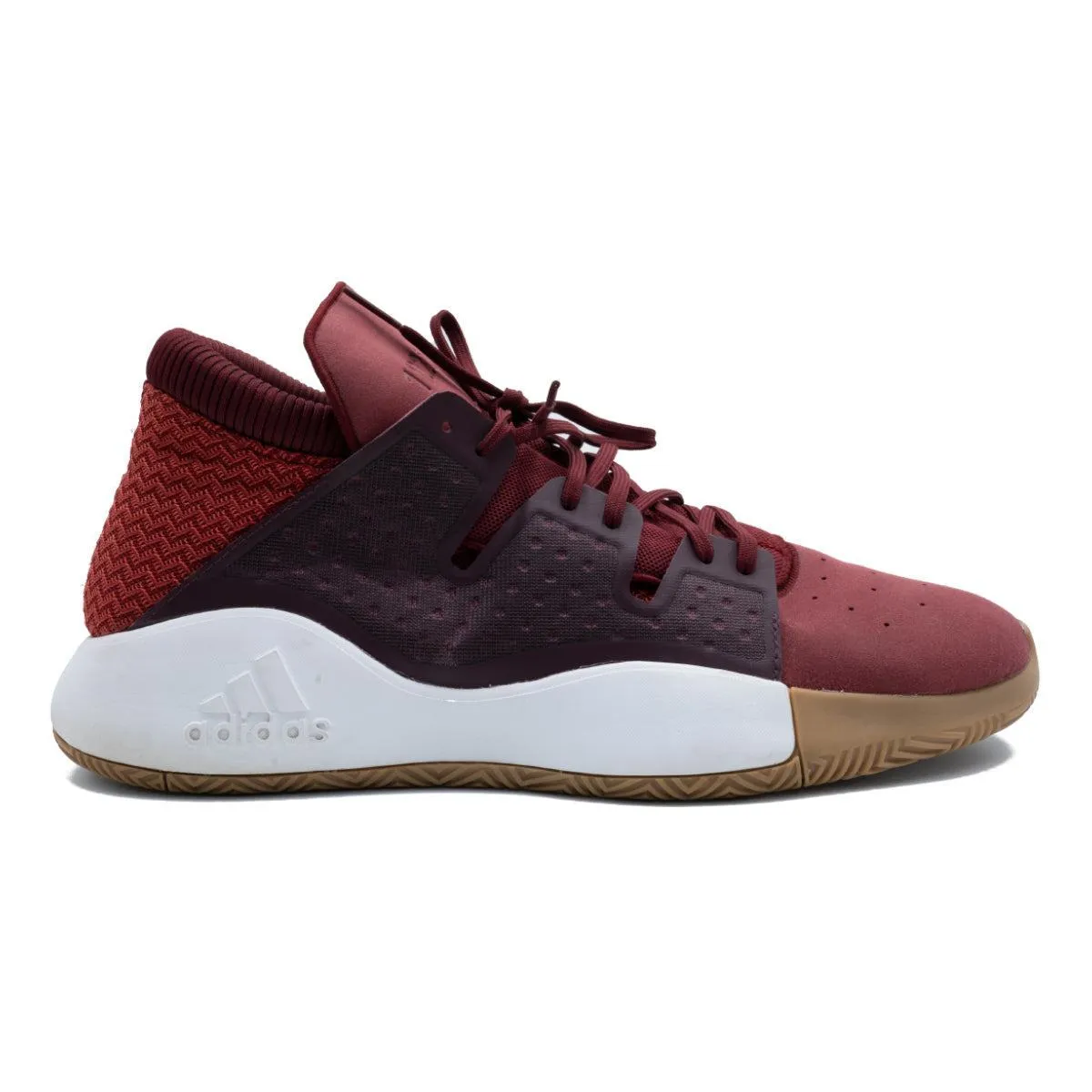 Adidas Pro Vision Sport Shoes Fabric Burgundy Colour For Men