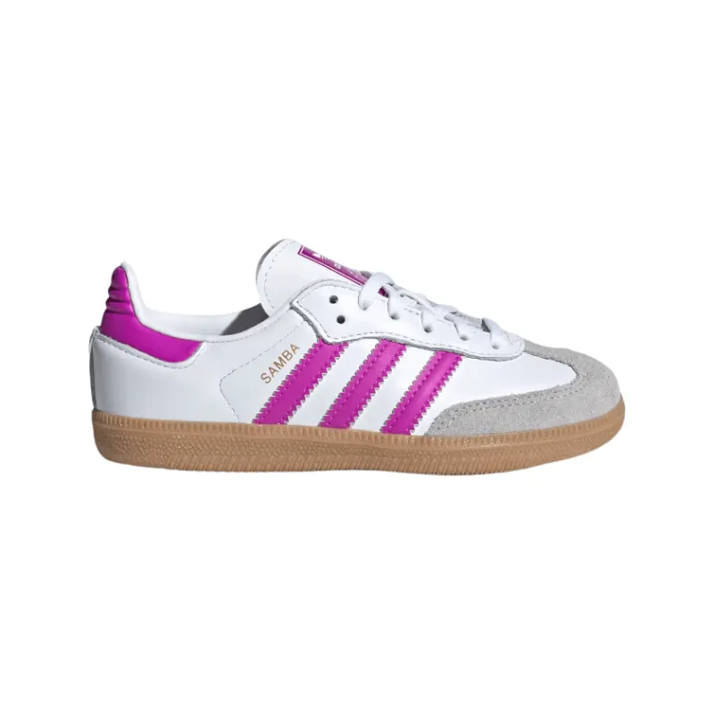 adidas Samba OG "Cloud White Purple Burst" - Kid's PS