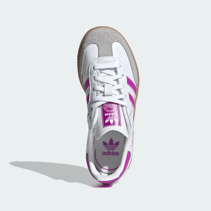 adidas Samba OG "Cloud White Purple Burst" - Kid's PS