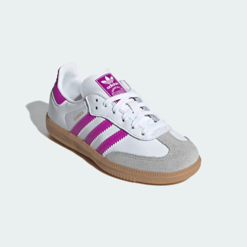 adidas Samba OG "Cloud White Purple Burst" - Kid's PS