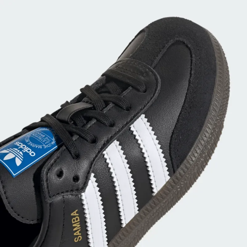 adidas Samba OG "Core Black Cloud White Gum" - Kid's PS