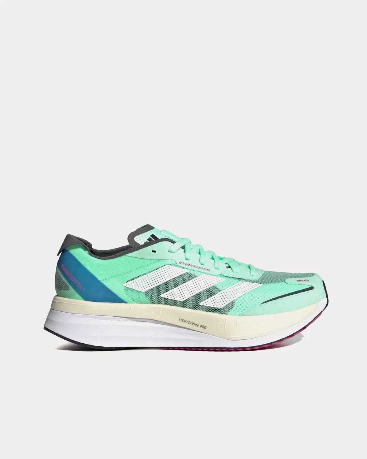 Adizero Boston 11 Pulse Mint / Cloud White / Crystal White Running Shoes