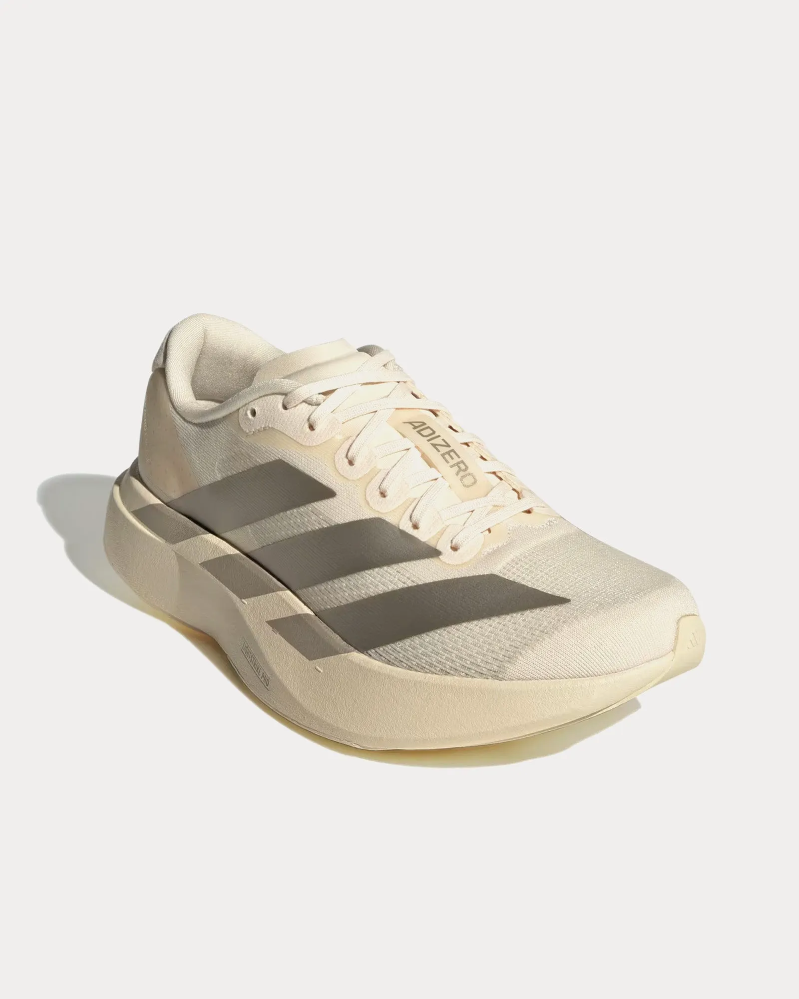 Adizero EVO SL Wonder White / Cyber Metallic / Warm Vanilla Running Shoes