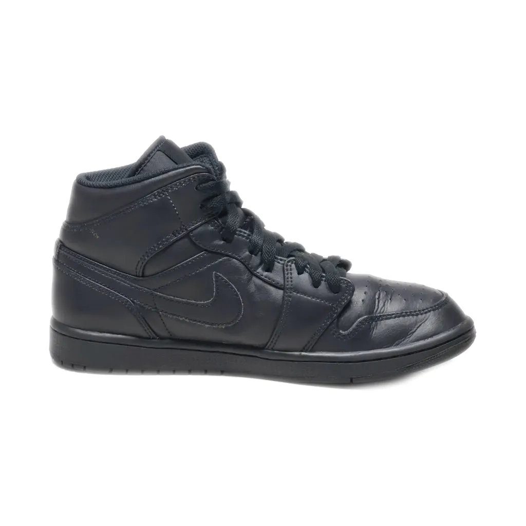 Air Jordan Air Air Jordan High-Top Sneakers Leather Black Colour For Men