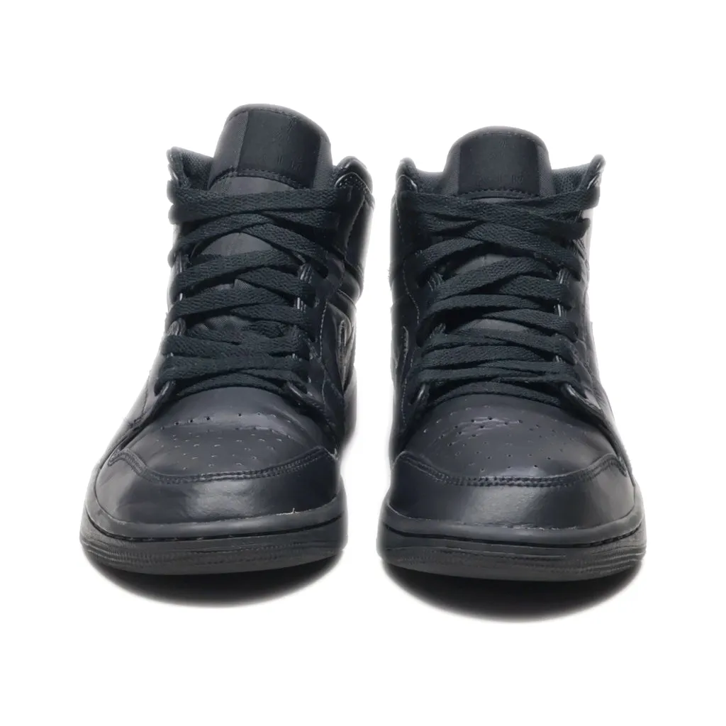 Air Jordan Air Air Jordan High-Top Sneakers Leather Black Colour For Men