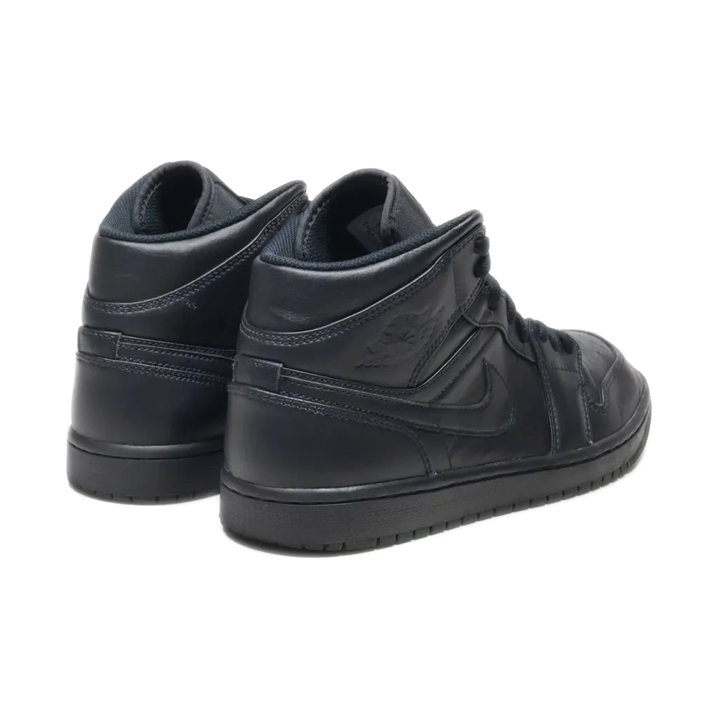 Air Jordan Air Air Jordan High-Top Sneakers Leather Black Colour For Men