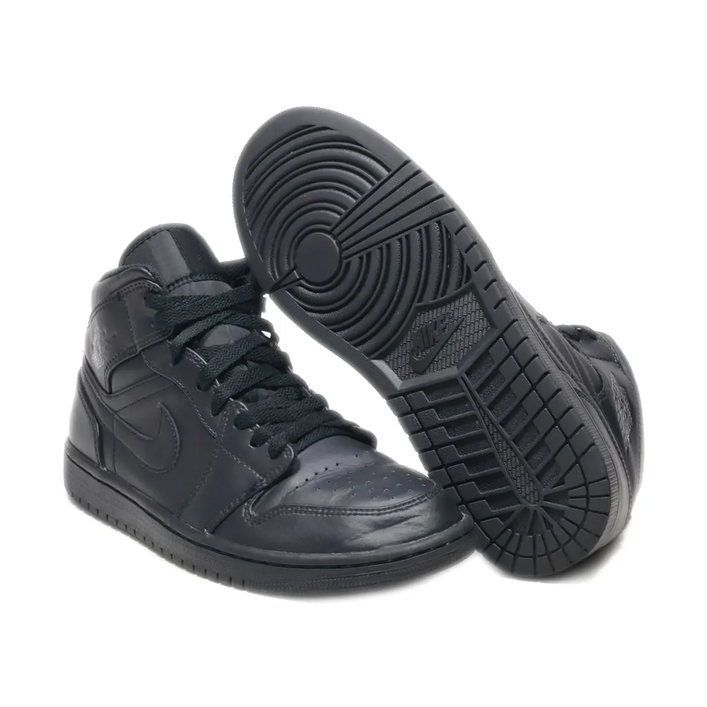 Air Jordan Air Air Jordan High-Top Sneakers Leather Black Colour For Men