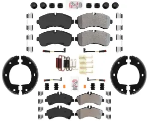 AmeriBrak ASD Fleet Duty Brake Pads For Sprinter 3500 2007-2016 Dual Rear Wheel