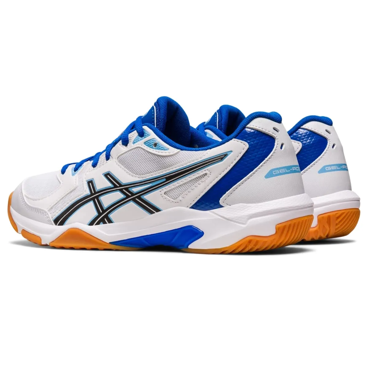 Asics Gel Rocket 10 Indoor Court Shoe White Arctic Blue Size 8.5 Pair of Shoes