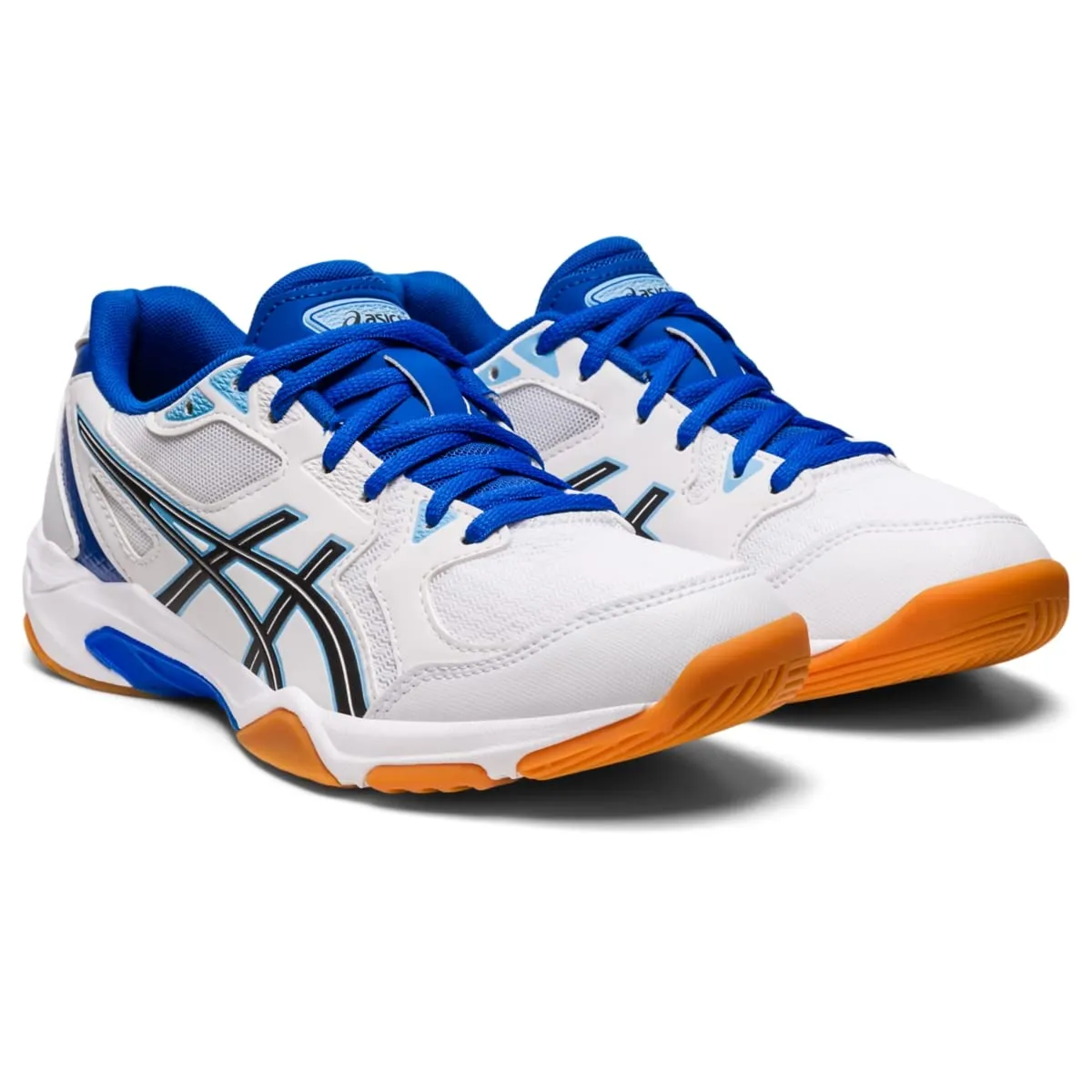 Asics Gel Rocket 10 Indoor Court Shoe White Arctic Blue Size 8.5 Pair of Shoes