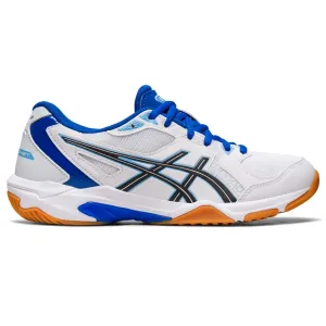 Asics Gel Rocket 10 Indoor Court Shoe White Arctic Blue Size 8.5 Pair of Shoes