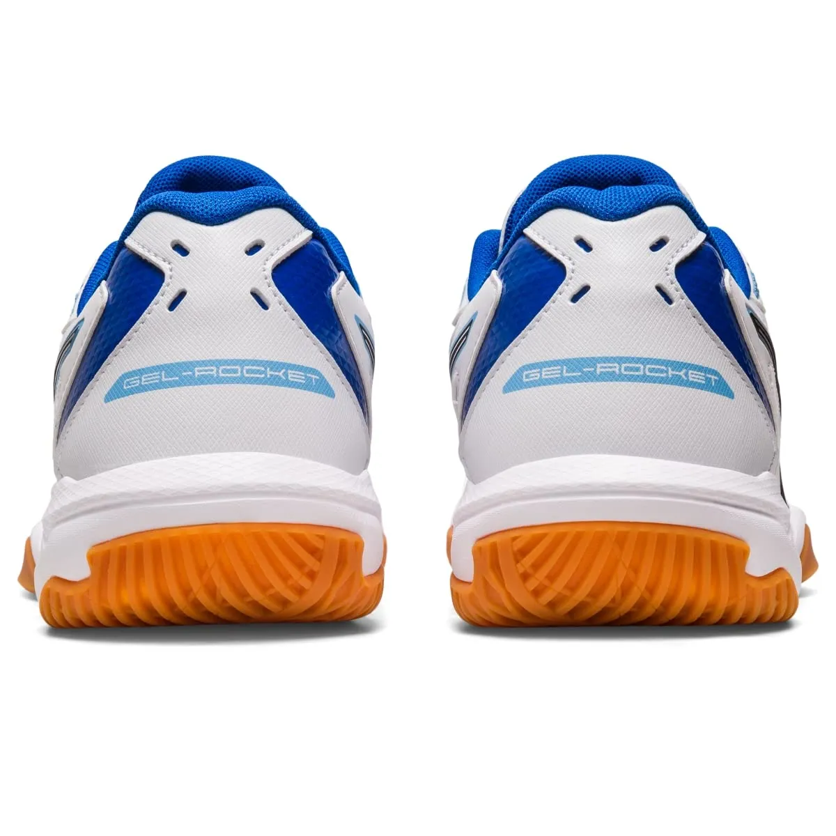 Asics Gel Rocket 10 Indoor Court Shoe White Arctic Blue Size 8.5 Pair of Shoes
