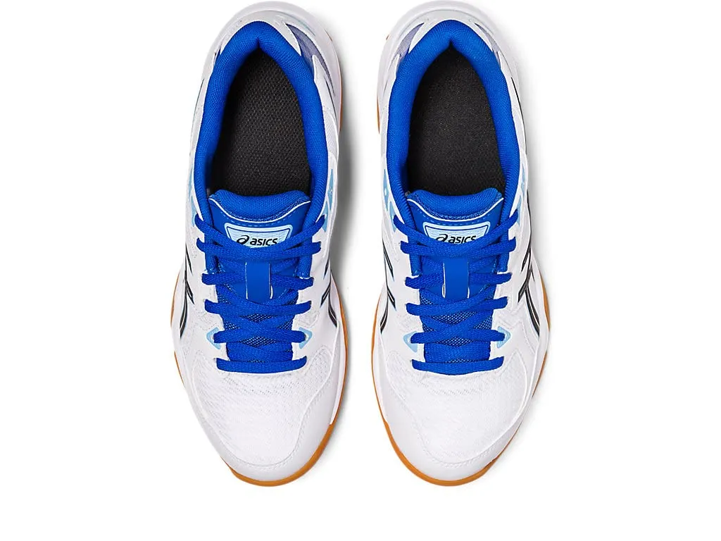 Asics Gel Rocket 10 Indoor Court Shoe White Arctic Blue Size 8.5 Pair of Shoes
