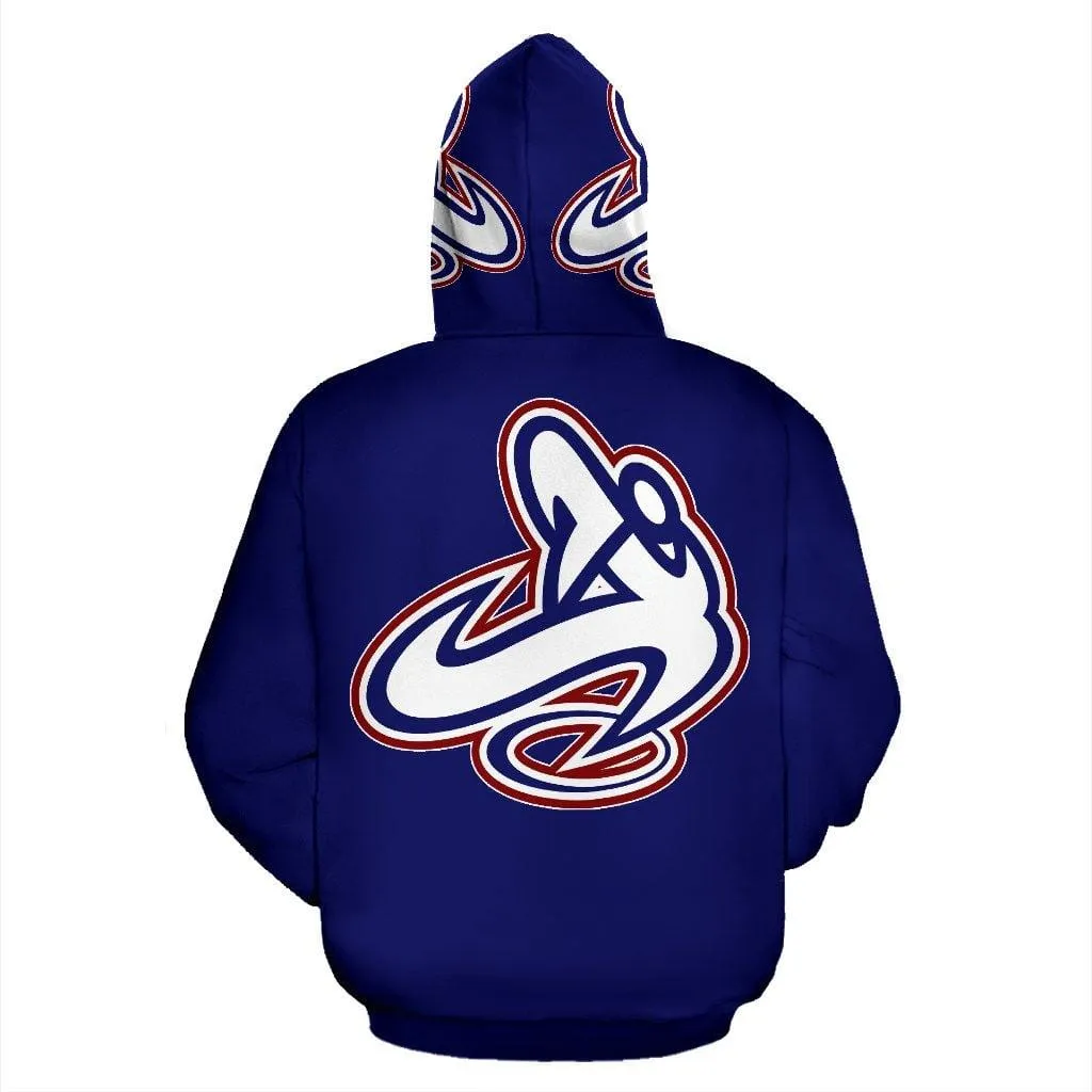 ATHLETIC APPARATUS NAVY 1 UNISEX ZIP UP HOODIES