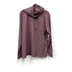 Athletic Top Long Sleeve Collar By 32 Degrees In Purple, Size: L