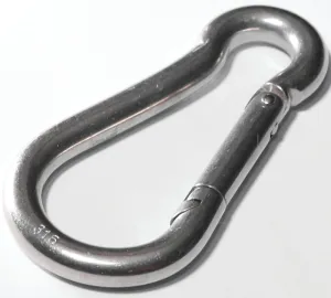 BARON 2450-3/16 Spring Snap, 80 lb Working Load, Malleable Iron, Zinc :EA: QUANTITY: 1