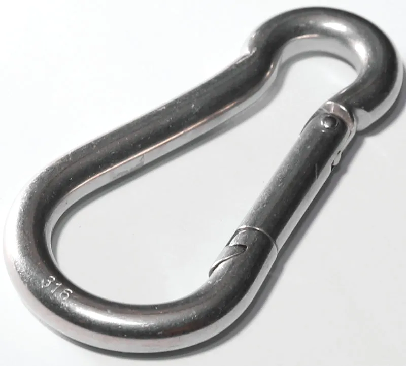 BARON 2450-3/16 Spring Snap, 80 lb Working Load, Malleable Iron, Zinc :EA: QUANTITY: 1