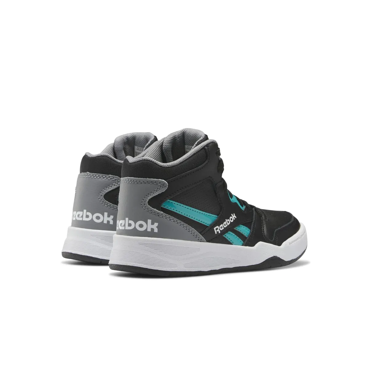 BB4500 Court Kid's Basketball Shoes in Black/Grey/Teal