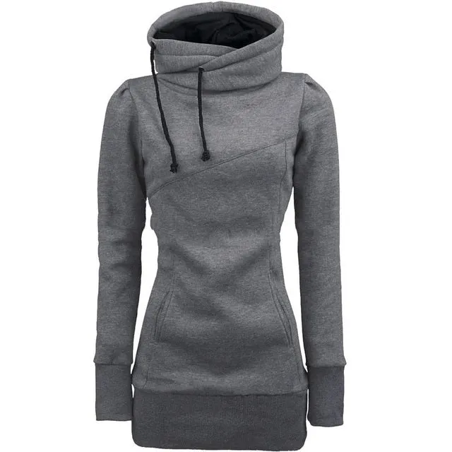 Black Gothic Hooded Pullover Sweatshirt