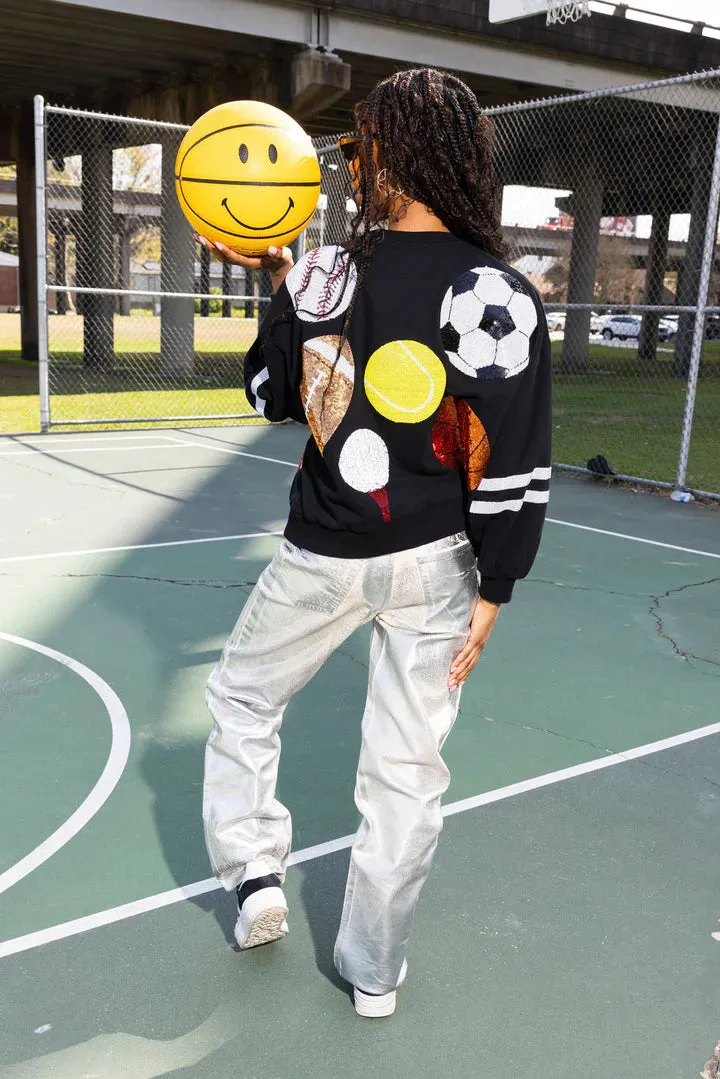Black Sports Sweatshirt