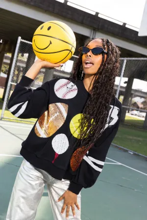 Black Sports Sweatshirt