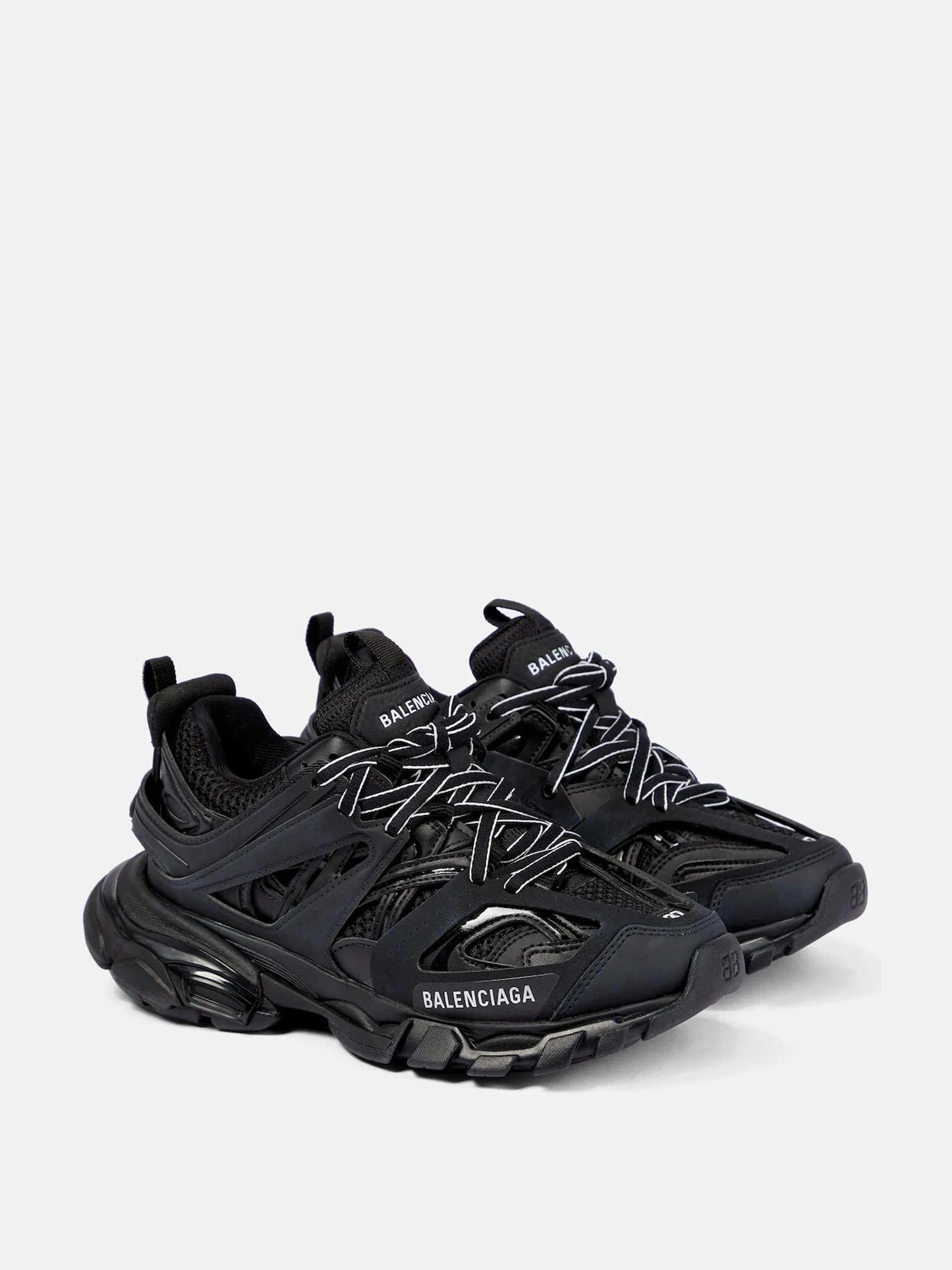 Black track sneakers