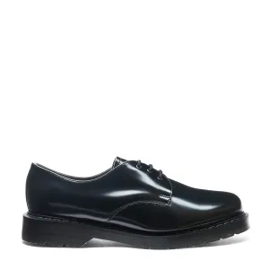 Black Vegan Hi-Shine Gibson Shoe