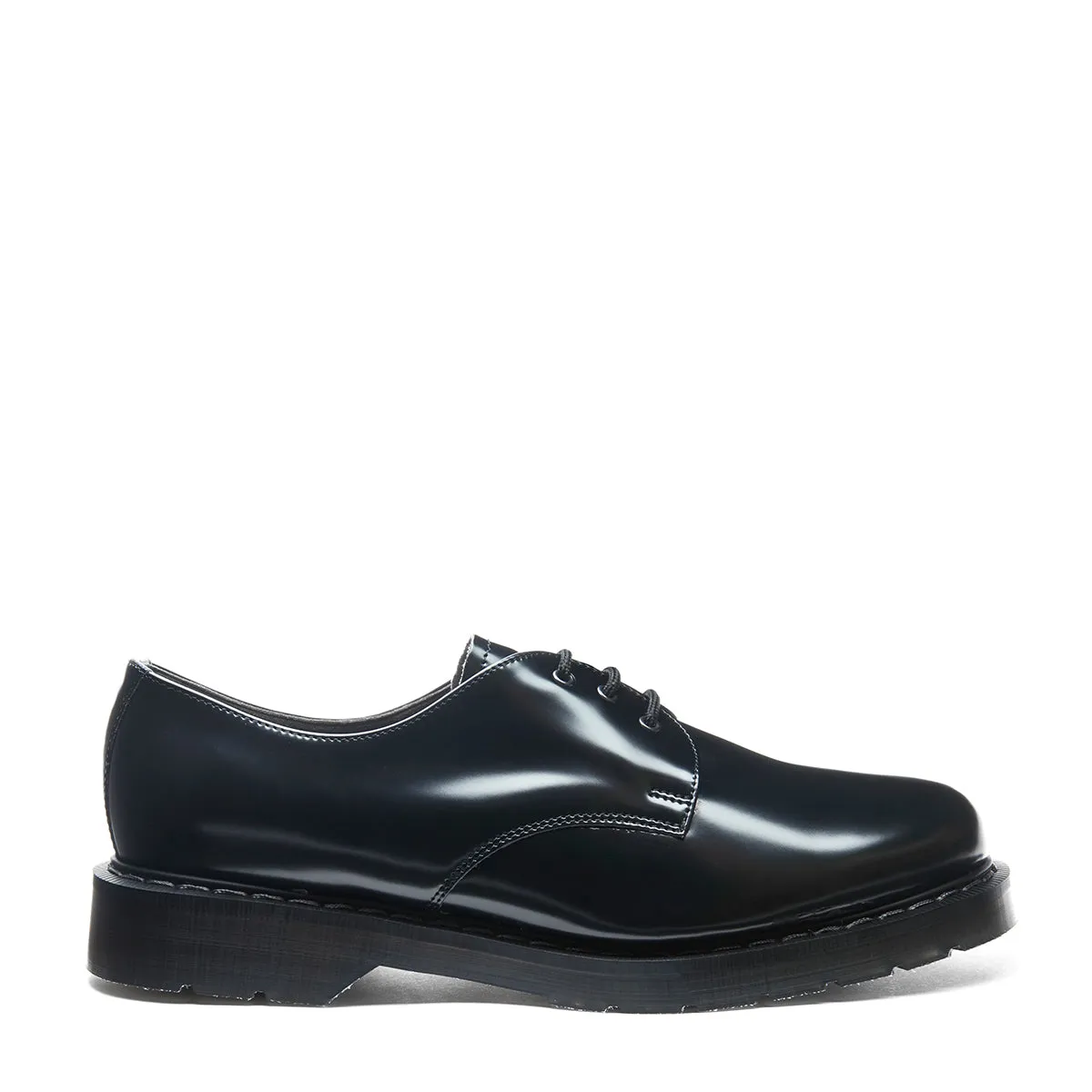 Black Vegan Hi-Shine Gibson Shoe