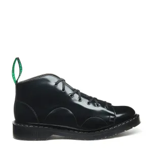 Black Vegan Hi-Shine Monkey Boot