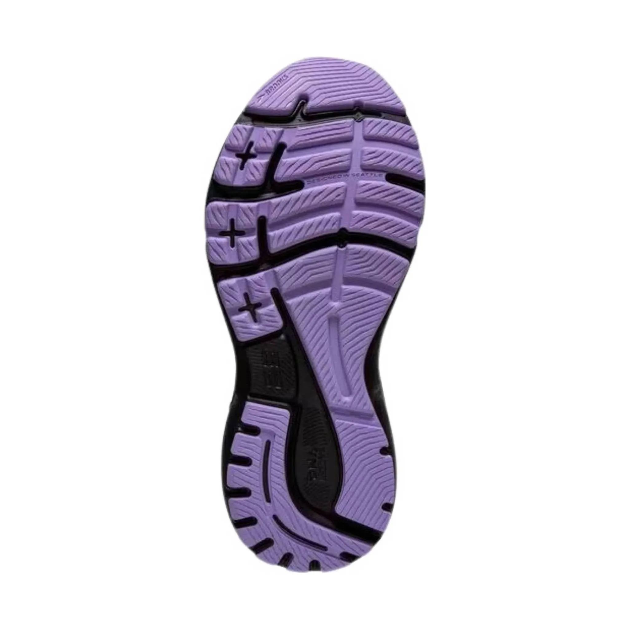 Brooks Women's Adrenaline GTS 23 Running Shoe - Grey/Black/Purple