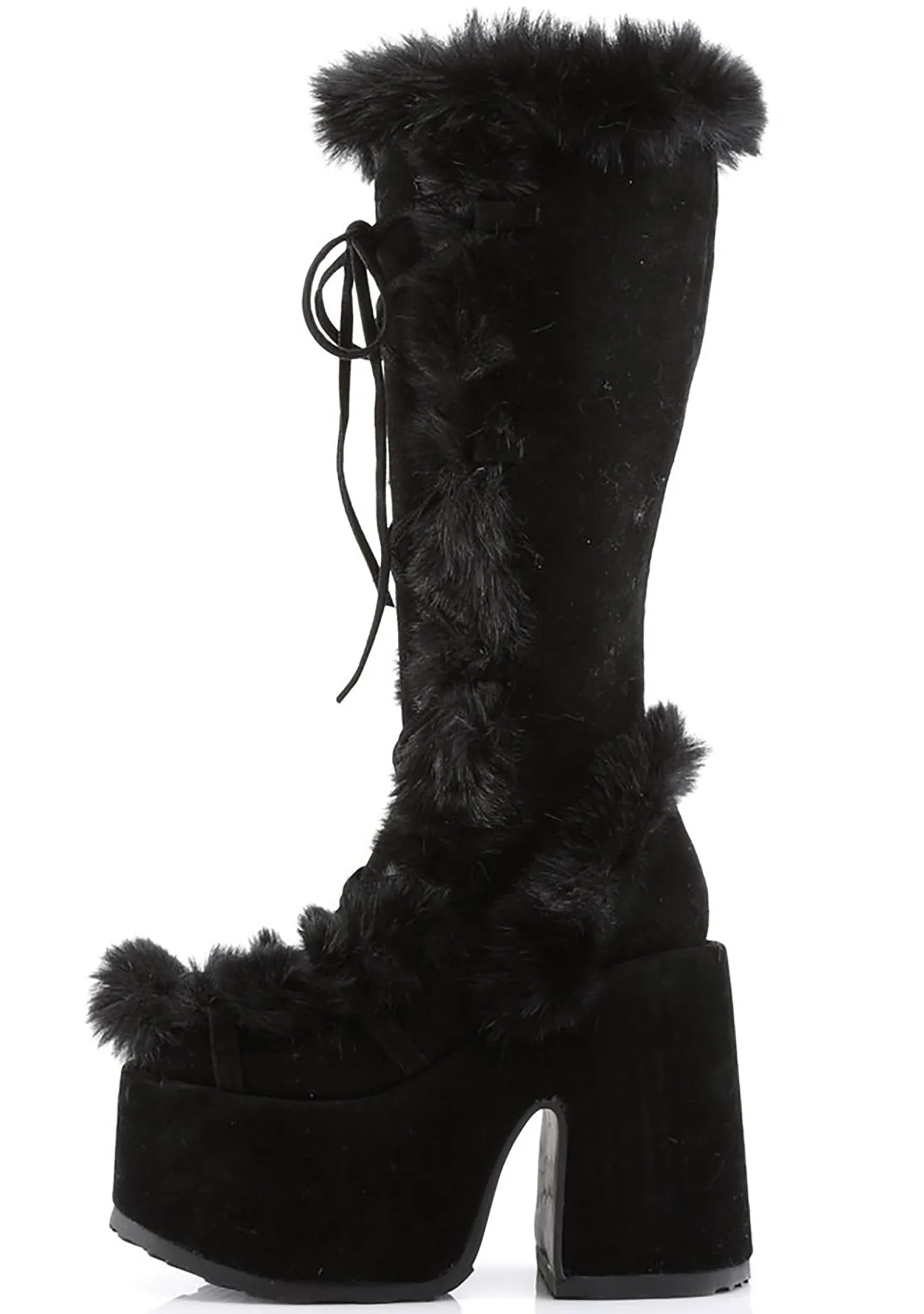 CAMEL 311 Night Watch Black Platform Boots