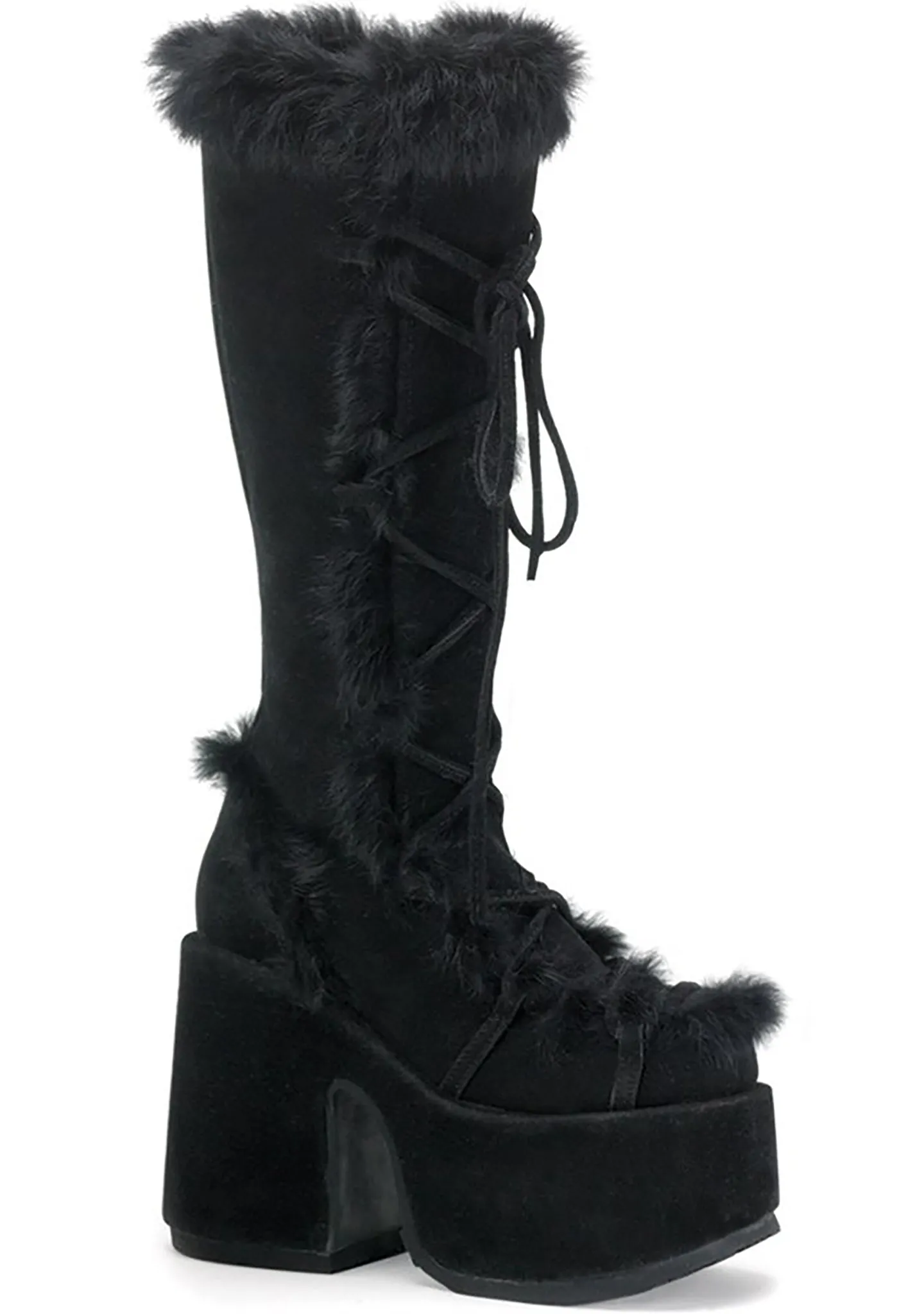 CAMEL 311 Night Watch Black Platform Boots