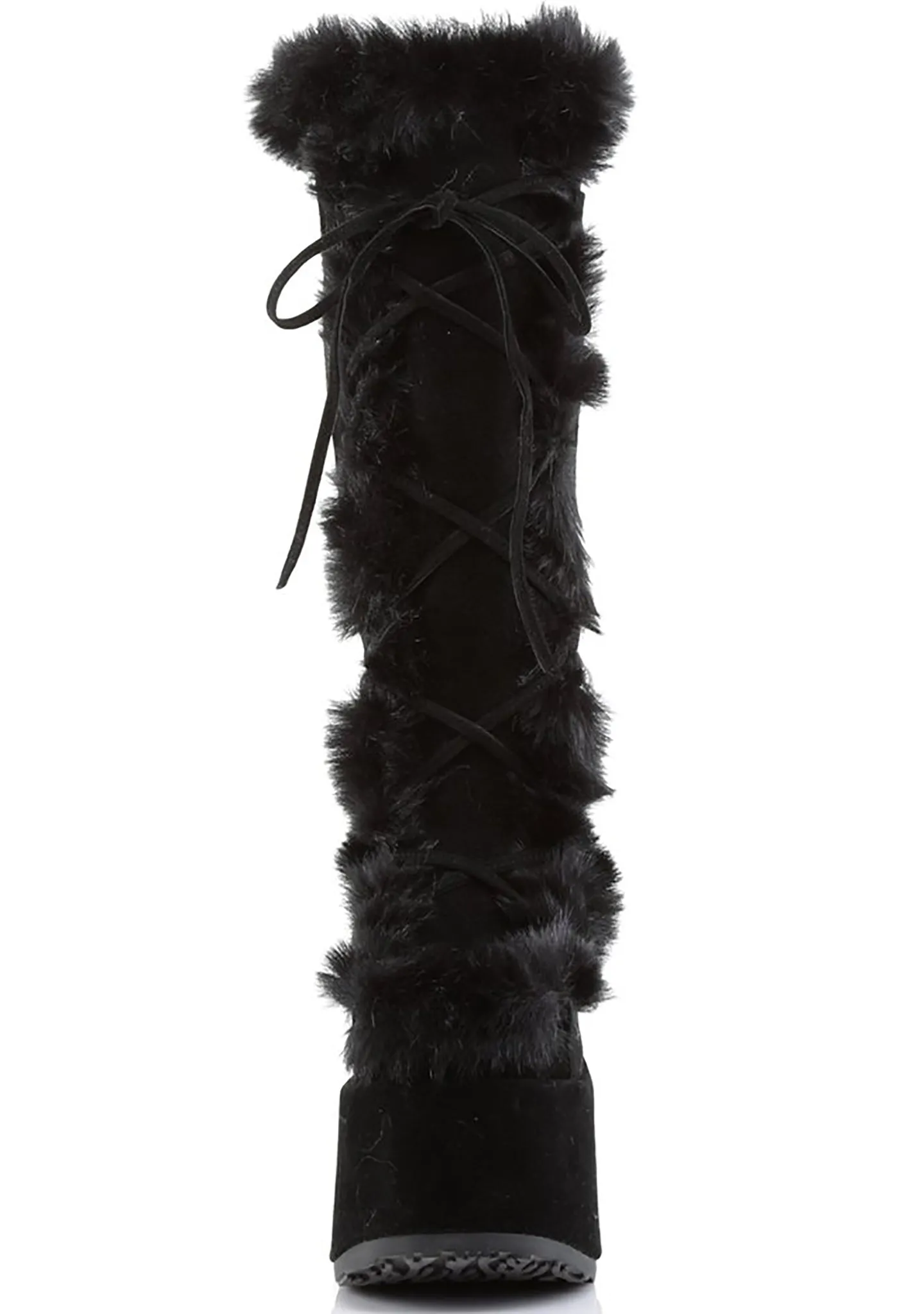 CAMEL 311 Night Watch Black Platform Boots