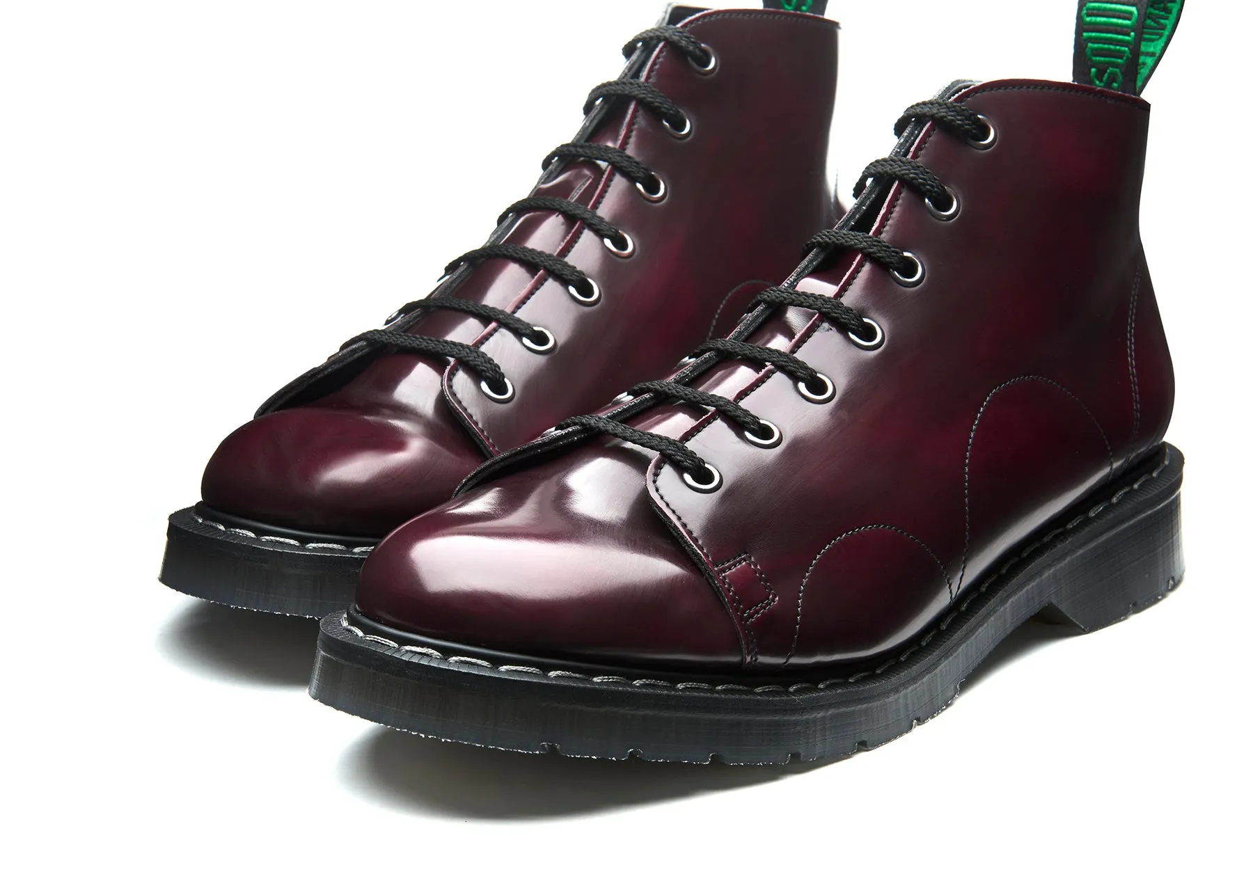 Cherry Red  Rub-Off Vegan Hi-Shine Monkey Boot