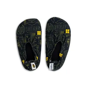 COEGA Boy's Pool Shoes - Warner Brothers 2021 Large - Black Digital Batman