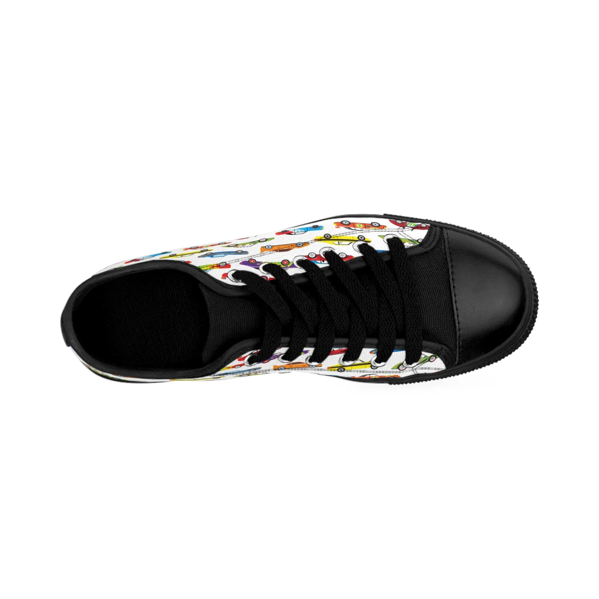 Colorful Race Cars Women's Sneakers