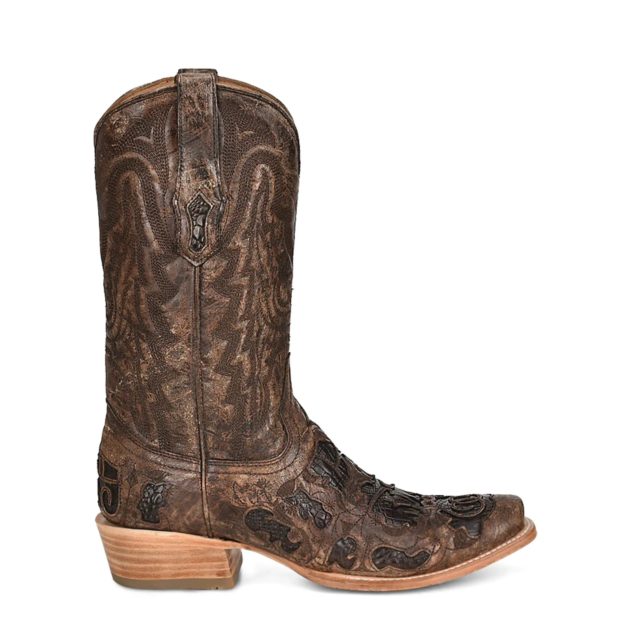CORRAL MEN'S BROWN ALLIGATOR WESTERN BOOT - A4337