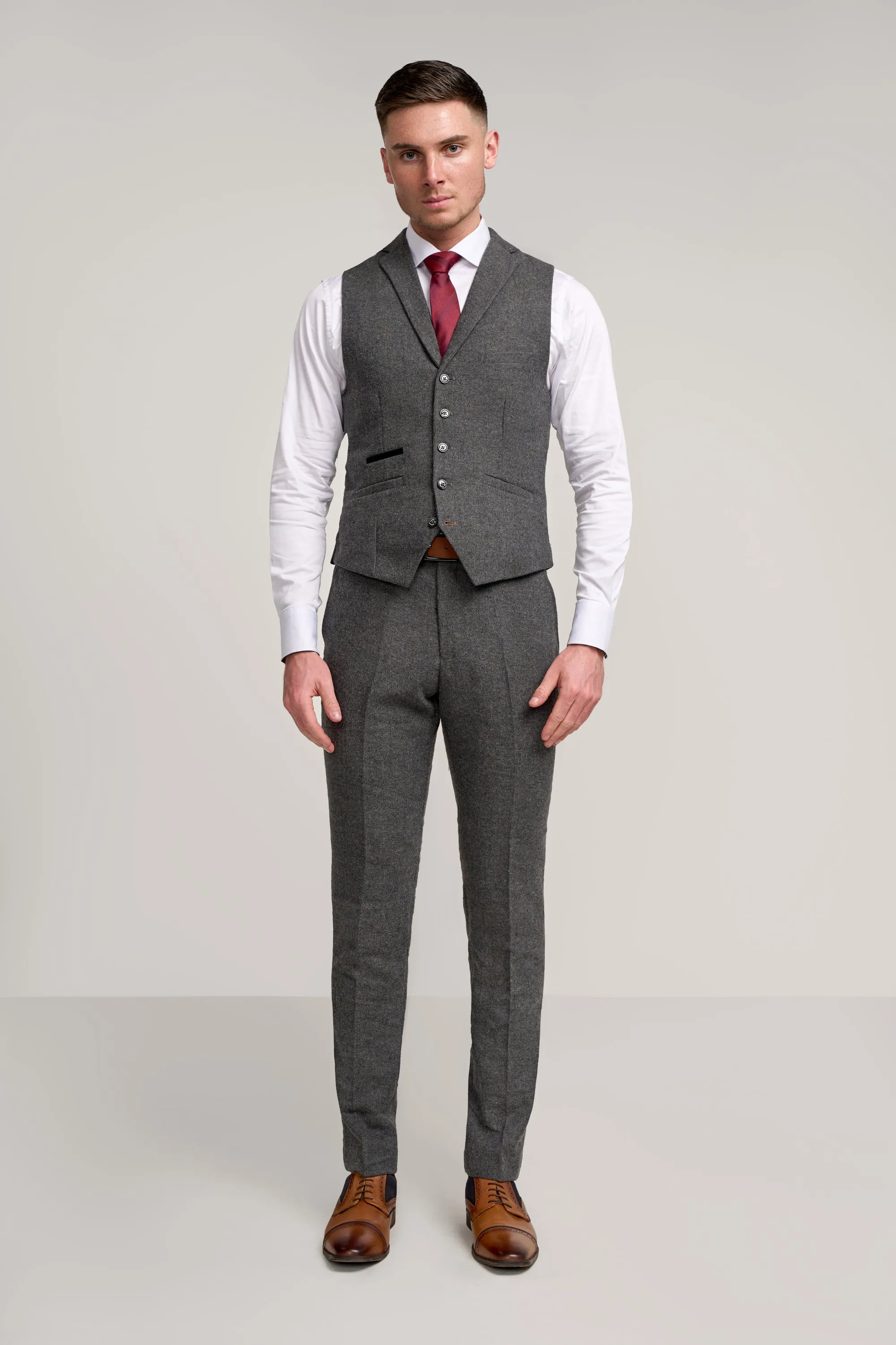 Cosmo Grey Three Piece Suit